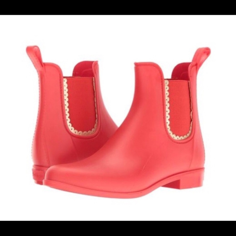 Red Jack Rogers Rain Booties size 7